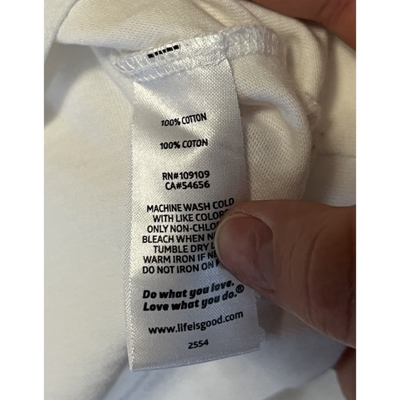 Life is Good Men's Graphic White Tshirt Size Large - Picture 5 of 6